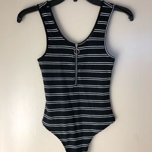 Rue21 Black & White Bodysuit
